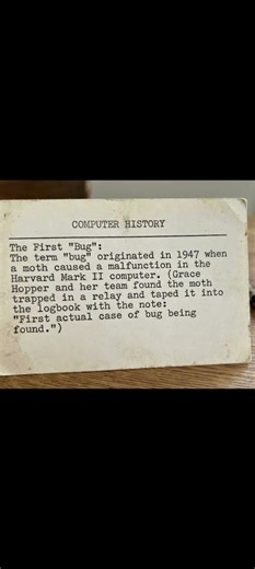 What is meant by bug? || Computers||History of computers