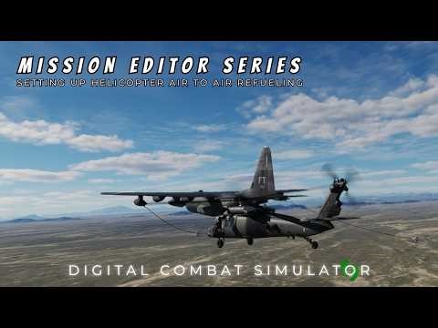 DCS World | HOW TO SET UP A HELICOPTER AIR TO AIR REFUEL TRACK