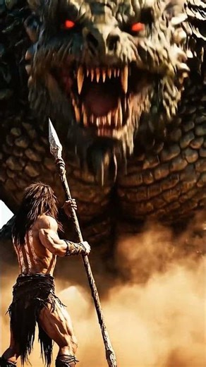 Primitive Man Faces a Giant Creature! 😱🦴