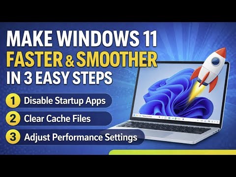 🔥 Make Windows 11 Faster & Smoother in 3 Easy Steps (BOOST Performance!)