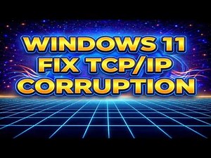 How to Fix TCP/IP Corruption in Windows 11 Using Netsh | Step-by-Step Tutorial