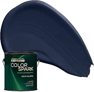 Rust-Oleum Color Spark Interior Paint and Primer in One, Semi-Gloss, Oxford Tie, 1 Gallon