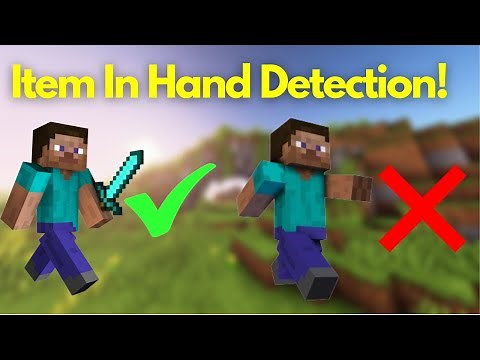 How To Detect Item In Hand On Minecraft Using Commands!
