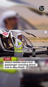 33K views · 322 reactions | The five-seater drone embarked on a record-setting flight duration of 40 minutes, covering an expansive area spanning 123km, the longest recorded drone flight. As the eVTOL soared through the skies, it displayed the UAE’s name, creating a spectacle that captured the imagination of onlookers. #uae #abudhabi #flying #drone | Gulf News | Facebook