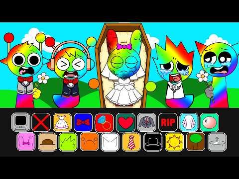 🌟Paper DIY🌟 INCREDIBOX SPRUNKI RAINBOW MOD SAD STORY! 😭 RIP Broken Bride Pinki Makeover ✨
