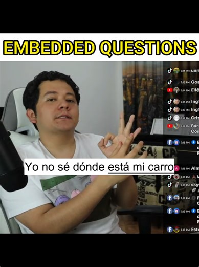 Aron Flores Clips (@aronflores.clips) - ¿Qué son y cómo funcionan las Embedded Questions en inglés?
