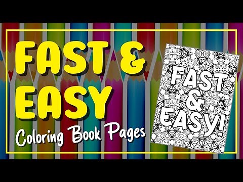 How To Make Coloring Book Pages FAST and EASY for KDP! (No Design Experience Needed)