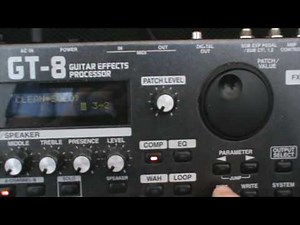 boss gt 8 country solo settings