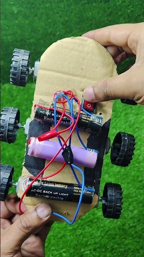 Simple Electric Car ⚡| Science Experiment #electriccar #shorts