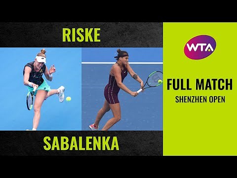Alison Riske vs. Aryna Sabalenka | Full Match | 2019 Shenzhen Open Final