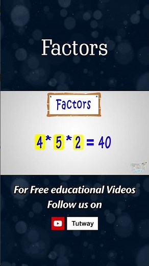 Factors And Multiples