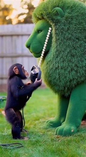 This Chimp With A Chainsaw Is A Better Artist Than Me! 🐒🦁