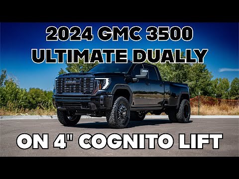 2024 GMC Sierra Denali Ultimate 3500 Dually on 4" ‪@CognitoMotorsports‬ Lift Kit