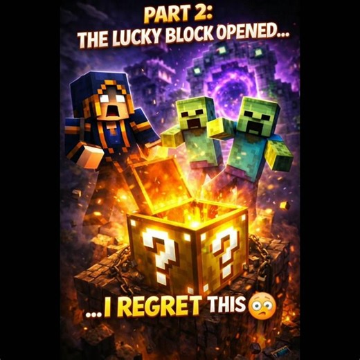 The Lucky Block Opened… I Regret This 😳 | Minecraft Shorts (Part 2)