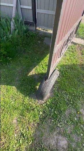 Clever Tire Gate Stop Holds Gate Open