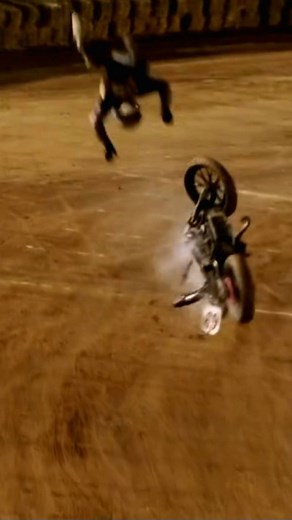 racingcrashesonly on Instagram: "He was okay! During the 2021 American Flat Track Charlotte Half-Mile, Sammy Halbert was involved in a spectacular crash after Briar Bauman, who was leading at the time, lost control and hit the wall. Bauman's bike bounced back onto the track, right into Halbert's path, leaving Sammy nowhere to go. Halbert struck Bauman's bike at full speed, launching him and his machine high into the air before slamming down hard. The crash looked severe, and Halbert required med