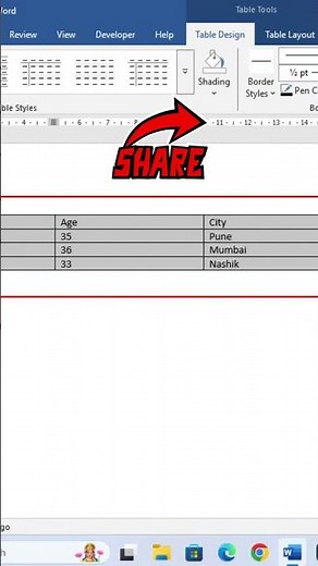 🚀Convert Text into Table | How to Covert Text into Table in MS Word | #shorts