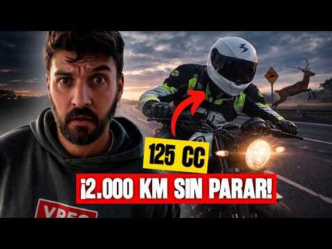Recorrí 2000 km en una 125 SIN PARAR y casi no lo cuento