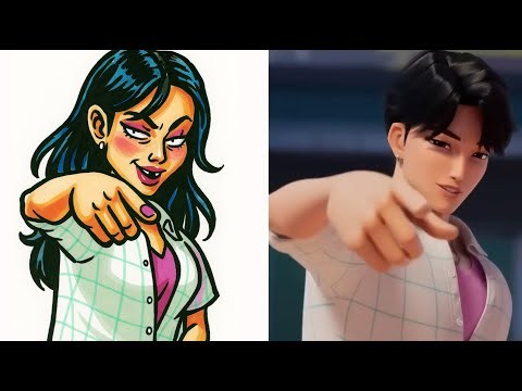 Soda Pop (but Gender Swap) - KPop Demon Hunters Funny Drawing Memes