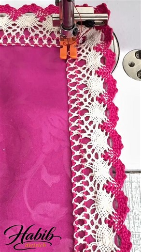 Easy Way to Mitre Lace Corners on a Sewing Machine #patternmaking #sewingtips #diy