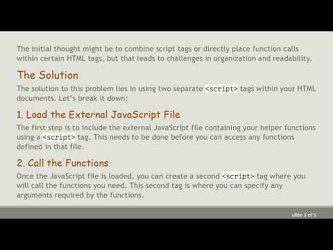 How to Call a Function with Arguments from an External JavaScript File