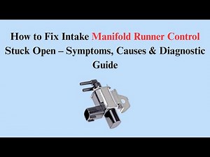 How to Fix Intake Manifold Runner Control Stuck Open – Symptoms, Causes & Diagnostic Guide
