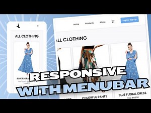 Responsive Menu Bar for Smaller Screens || JavaScript, CSS & HTML