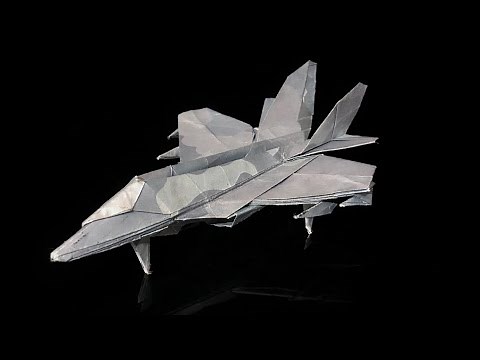 Venture Alpha (How To Fold A SUPER Realistic Fighter Jet!) Origami Fighter Jet Tutorial!