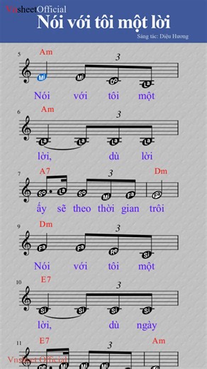 Nói với tôi một lời | Vnsheet