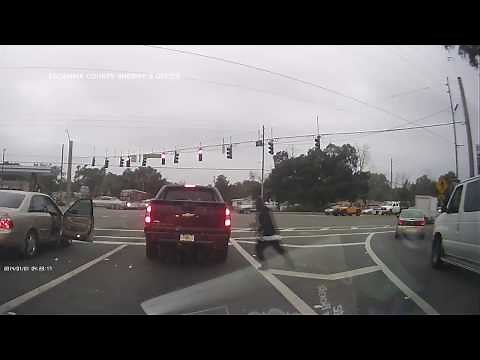 Violent shootout caught on camera