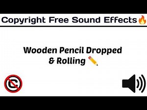 Wooden Pencil Dropped & Rolling Sound ✏️/ Popular Sound Effect / [ Copyright Free Sound Effect 🔊]