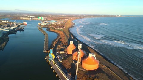 Blyth, UK: Drone views of offshore wind power triumph
