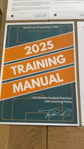🔴 Attention Football Coaches 🔴 For a limited time, you can grab the 2025 Football Training Manual for just $5 - normally $35. 📖⚽ Used by coaches in over 75 countries, this manual is packed with 100 modern football practices each one designed to help you run structured, purposeful, and game-realistic sessions at any level. Whether you’re coaching grassroots or chasing promotion, these are the same sessions I use week to week in State League football. 💡 Why It’s Just $5 I’ve dropped the price 