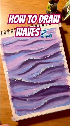Simple tutorial to draw waves using oil pastels #beginnerarttips #arttutorial #oilpastels