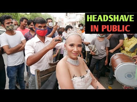English bride headshave | Head shave women India 2021 | Mundan ceremony vlog | Indian new barbershop