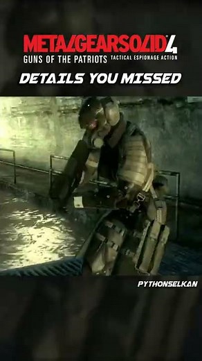 Secret MGS4 Detail revealed 14 YEARS Later! It finally explains...