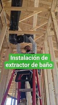 Como instalar un extractor de baño en casas nuevas ✅️ #extractor #baño #construction #work