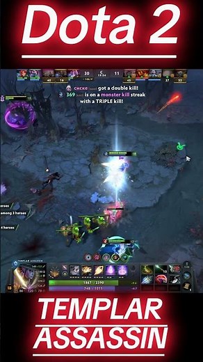 Immortal Templar Assassin perfects the assassinate #dota2 #shotrs
