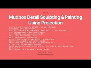 3D Studio: Mudbox Detail Sculpting & Painting Using Projection