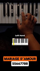 Mariage d'Amour - Paul de Senneville (Easy Piano Tutorial) #pianotutorial #easypiano #pianolesson #pianocover | Waves Piano