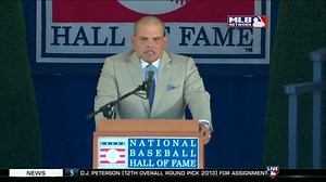 WATCH: Pudge Rodriguez gives his National Baseball Hall of Fame and Museum induction speech. | Mike Leslie