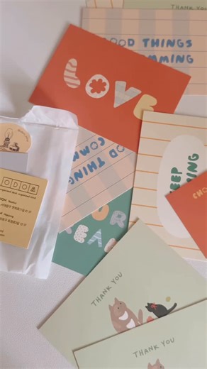 Est ✿ on Instagram: "— @odom_mind 💌 odom is located at hapjeong (about 9 mins walk from the train station and & 4 mins walk from recorder factory). it was a cosy little book store that sells japanese stationeries too! I picked up some little postcards to give out as farewell gifts for my colleagues & kept a few for myself too! here’s my little haul :’) 🤍"