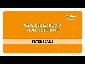 RiSCAN PRO | Filter-Scans
