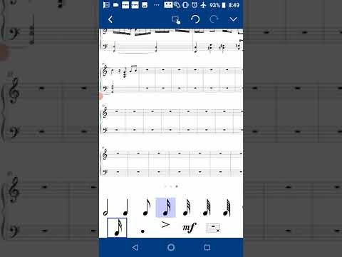 ①Android用楽譜作成アプリ【Notation Pad】で作ってみた