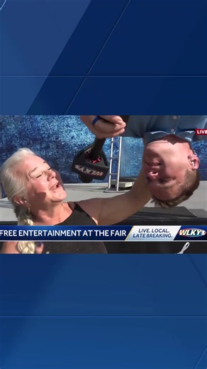 Our Sam Carter WLKY got the chance to 𝒽𝒶𝓃𝑔 out with Lady Houdini at the Kentucky State Fair Monday morning. 🪄🎩 | WLKY News