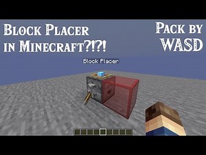 Minecraft Block Placer Datapack [1.14+]