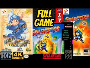 Rocket Knight / Sparkster TRILOGY [GEN/SNES] Gameplay Walkthrough FULL GAME [4K60ᶠᵖˢ🔴]