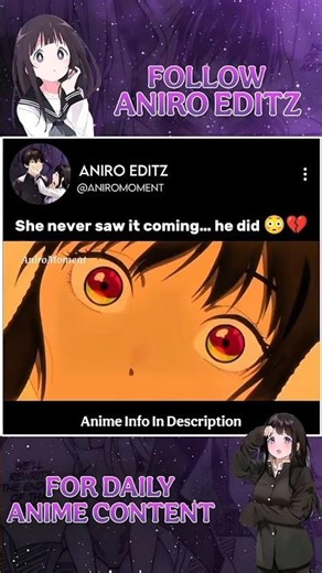 She Never Saw the Car Coming… He Took the Hit Instead 😳💔 | #anime #shorts