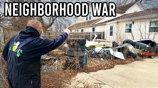 This Backyard Was HIDING the mess That Started a WAR With the NEIGHBORS This was supposed to be a simple overgrown lawn cleanup… but when I walked into the backyard, I realized why the neighbors kept calling the city. What I found hiding back there was unreal — piles of trash, old tires, broken furniture, TVs, an in-ground pool, and years of neglect buried under weeds and brush. After talking with the homeowner, I learned this situation had turned into a full-blown neighborhood conflict. Complai