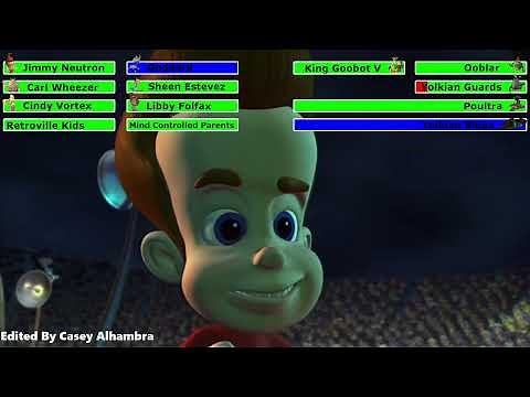 Jimmy Neutron: Boy Genius (2001) Final Battle with healthbars 1/2